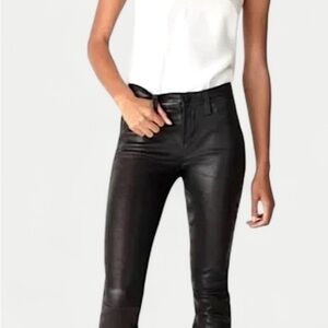 J Brand Glossy Black Leather Pants size 26 NWOT